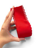 2.25” Red Grosgrain Scallop