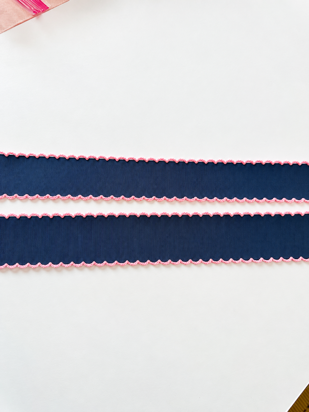 Navy w/ Pearl Pink Moonstitch
