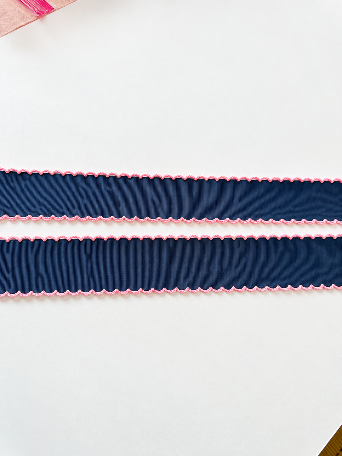 Navy w/ Pearl Pink Moonstitch