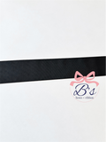 2.25” Black Solid Grosgrain