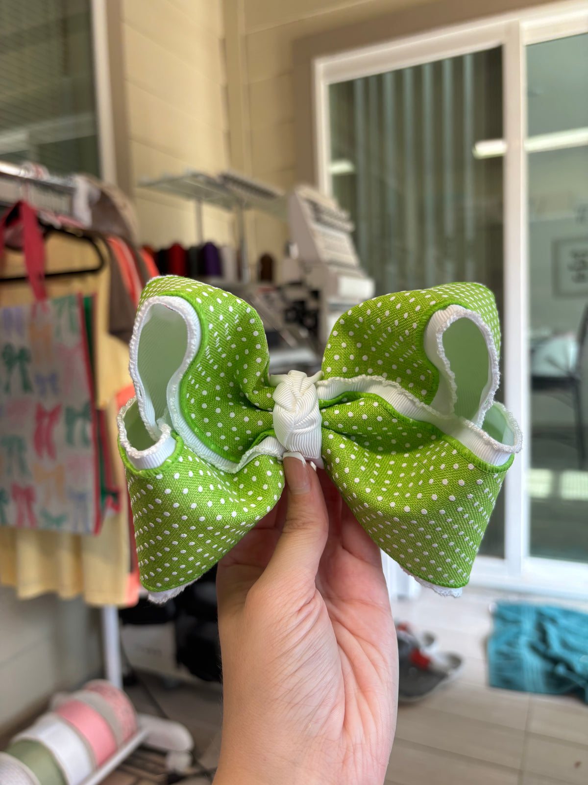5.5” Green Bitty Dot