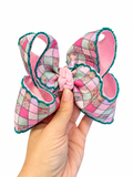 Pink Patchwork Bow