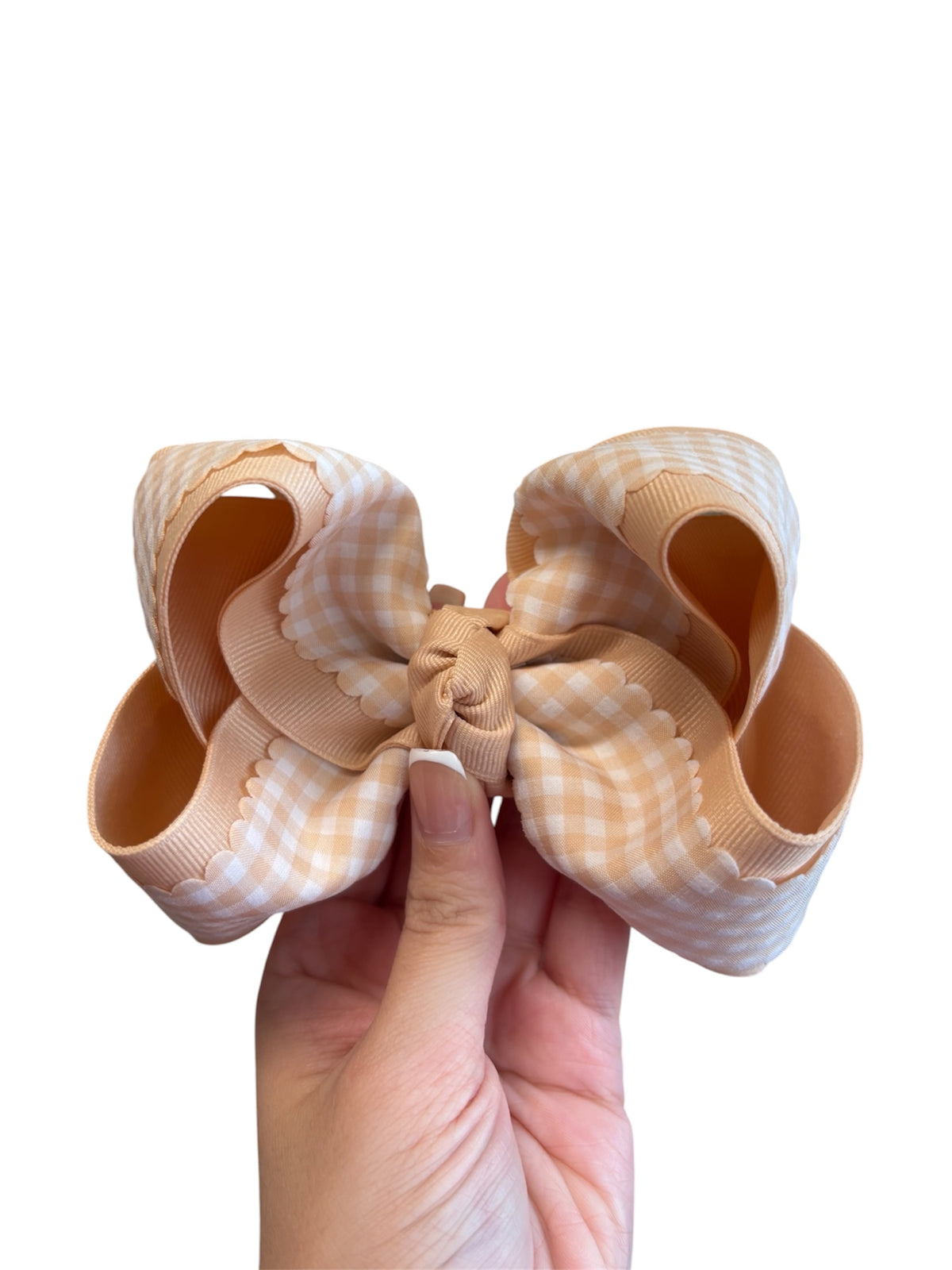 4.5” Tan Gingham