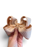 4.5” Tan Gingham