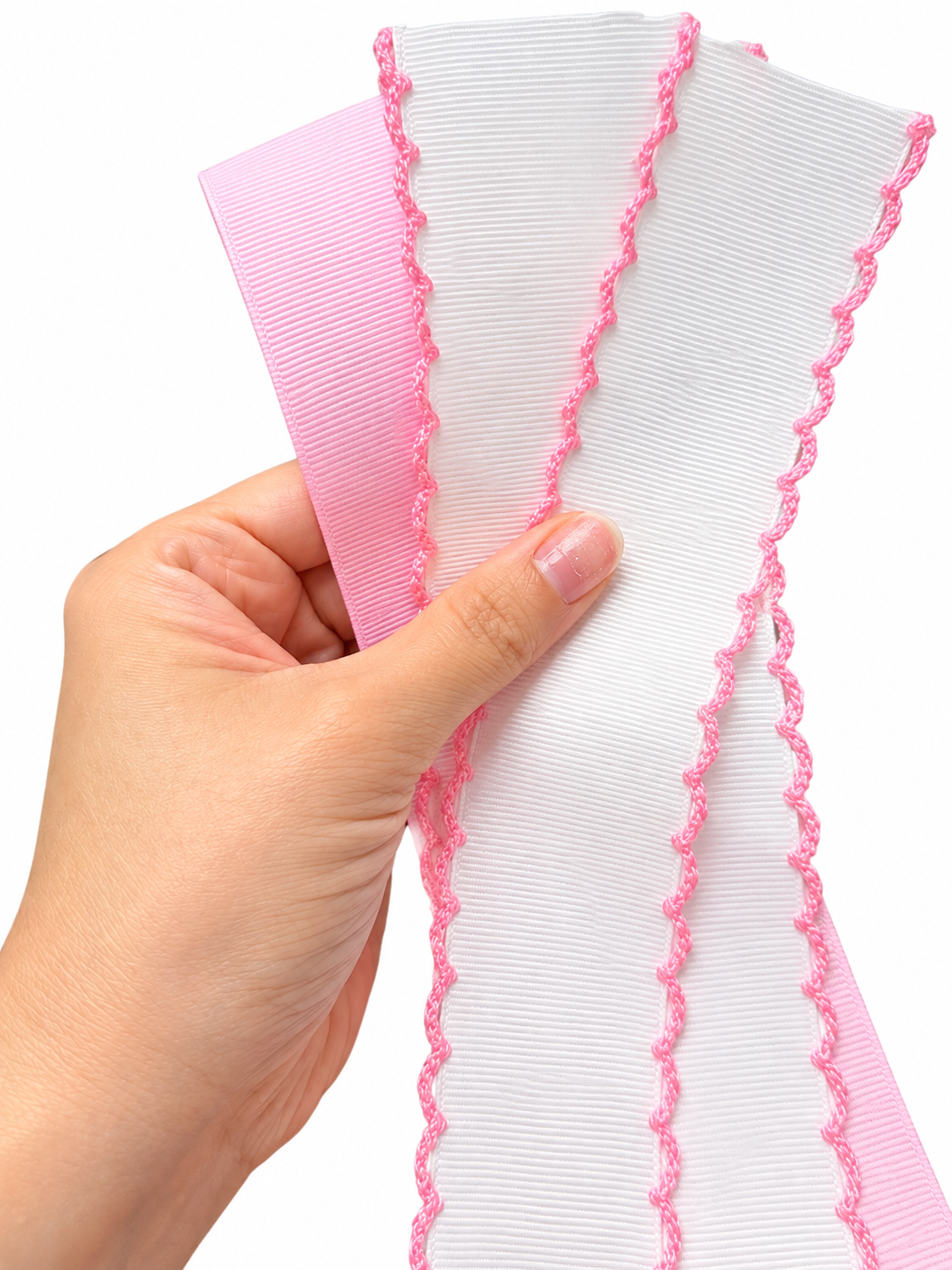 Pink Double Moonstitch Ribbon Bundle