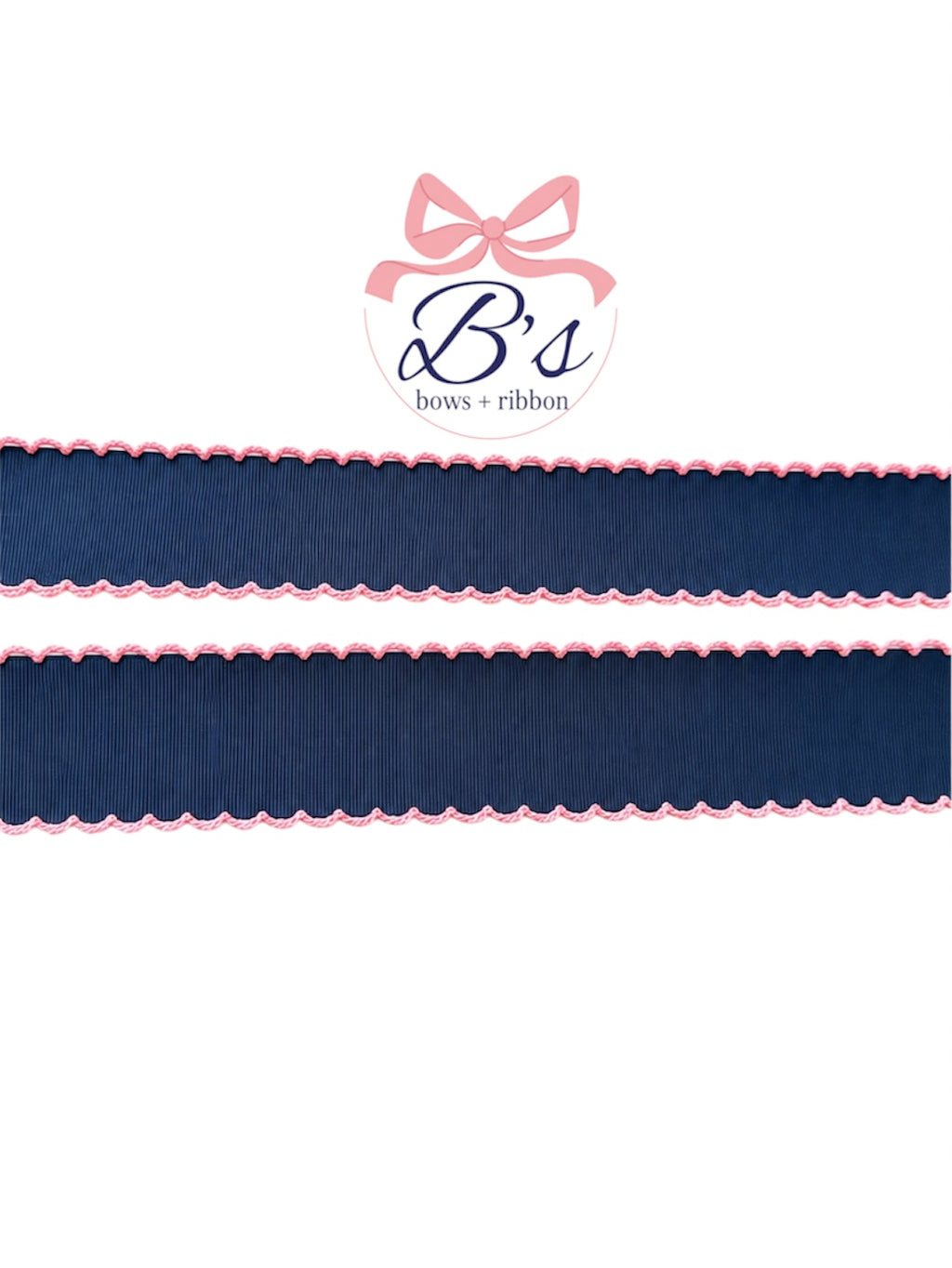 Navy w/ Pearl Pink Moonstitch