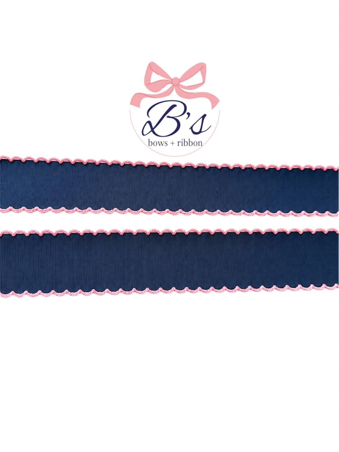 Navy w/ Pearl Pink Moonstitch