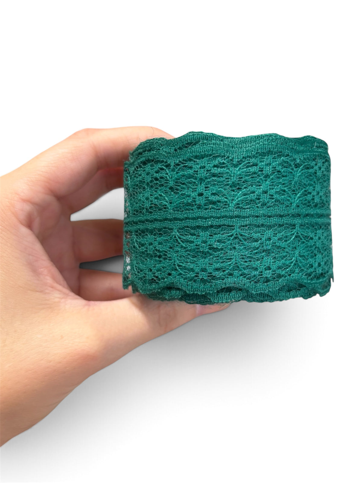 1.75” Emerald Green Lace