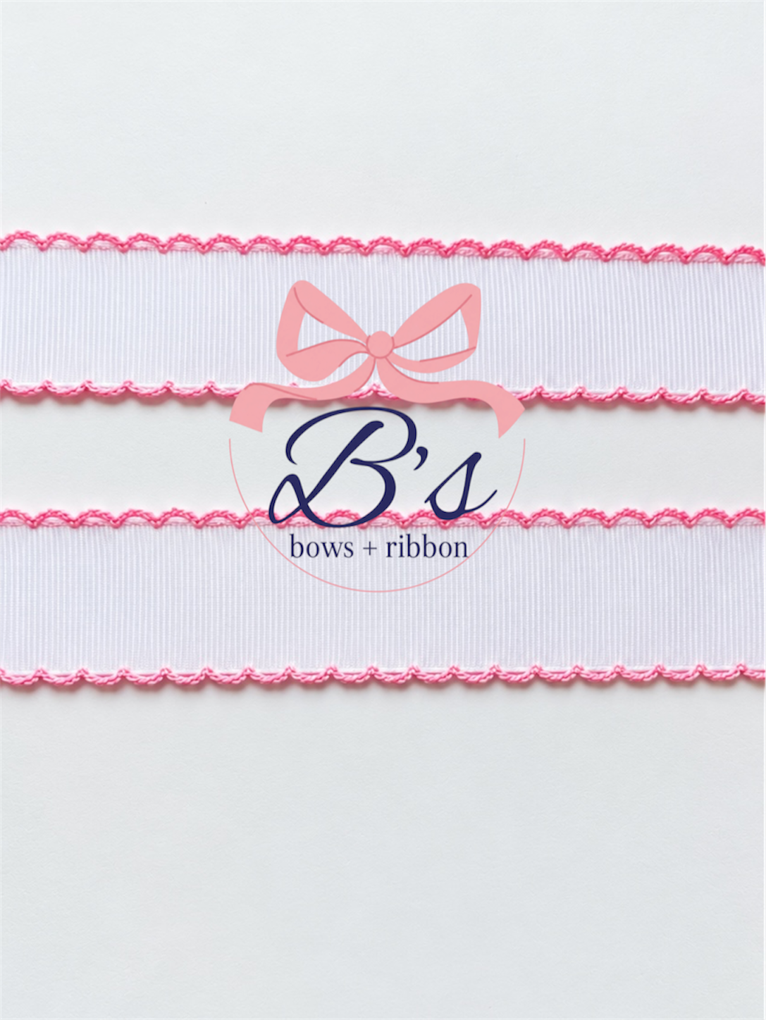 White w/ Pearl Pink Moonstitch