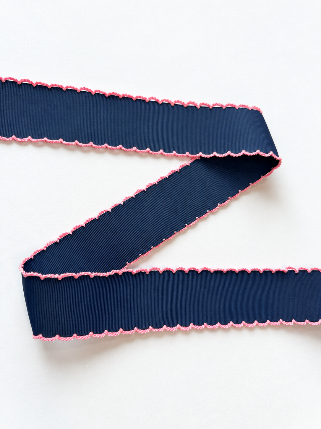 Navy w/ Pearl Pink Moonstitch