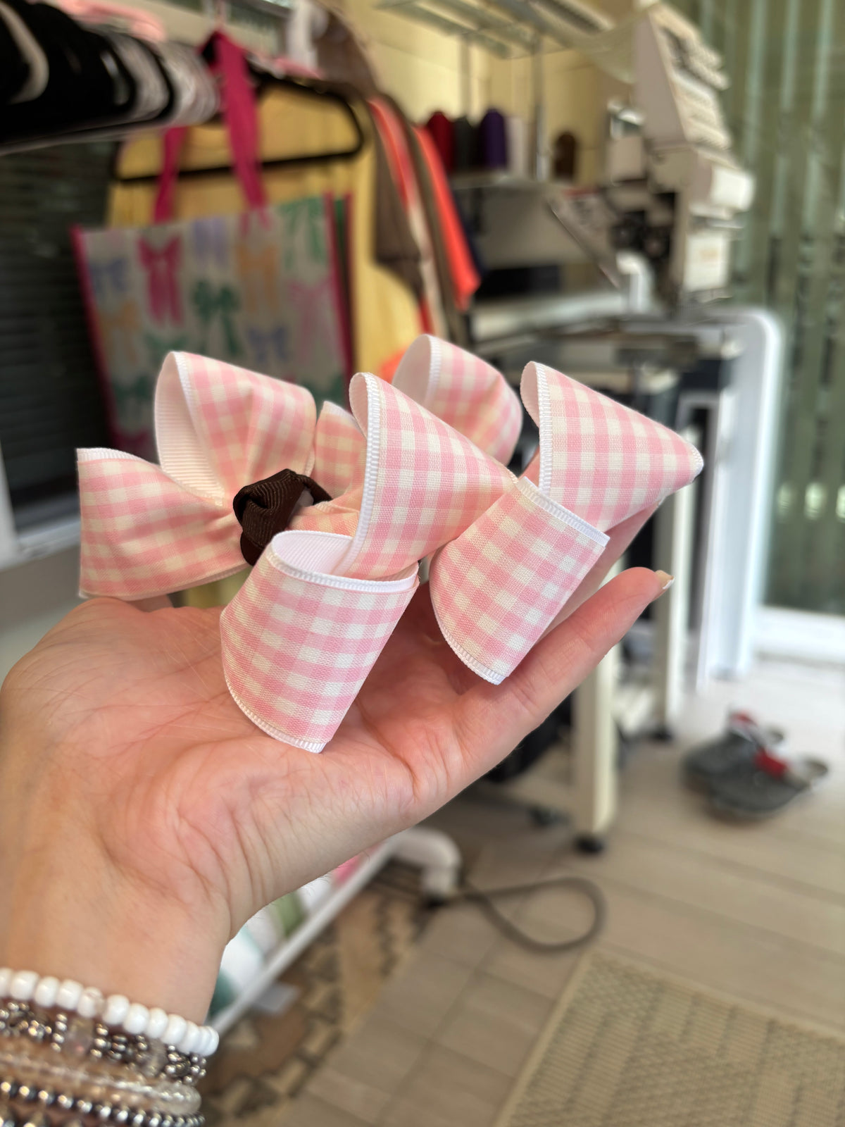 3” Pink Gingham Piggies