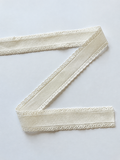1.5” Corduroy White Scallop Edge