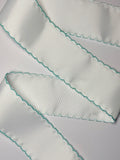 White Grosgrain with Tropic Moonstitch